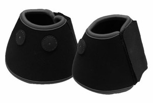 Showman Black Magnetic Therapy Bell Boots Showman Black Magnetic Therapy Bell Boots