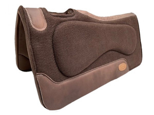 Klassy Cowgirl Brown Felt Top Saddle Pad w/ Neoprene Bottom Klassy Cowgirl Brown Felt Top Saddle Pad w/ Neoprene Bottom