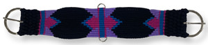 Showman Black, Pink & Purple Multi-Strand Wool Blend String Girth Showman Black, Pink & Purple Multi-Strand Wool Blend String Girth
