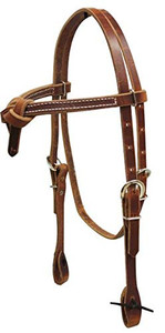 Futurity Knot Harness Leather Headstall w/ Ties