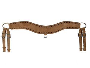 Showman Roughout Leather Tripping Collar Showman Roughout Leather Tripping Collar