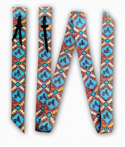 Showman Barrel Racer Print Nylon Tie Strap & Off Billet Set Showman Barrel Racer Print Nylon Tie Strap & Off Billet Set