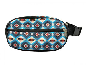 Showman Hip (Fanny) Pack w/ Blue Aztec Design