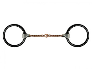 Showman Weighted Loose Ring Copper Wire Mouth Bit