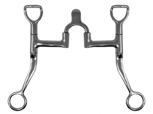 Showman Western Shank Bit w/ Cathedral Correction Mouth Showman Western Shank Bit w/ Cathedral Correction Mouth