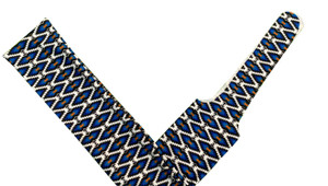 Showman Blue & Sand Aztec Slip-On Tail Bag Showman Blue & Sand Aztec Slip-On Tail Bag