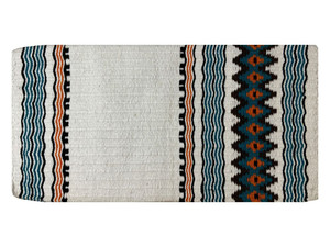 Showman 36" x 34" Wool Saddle Blanket w/ Navajo Design Showman 36" x 34" Wool Saddle Blanket w/ Navajo Design
