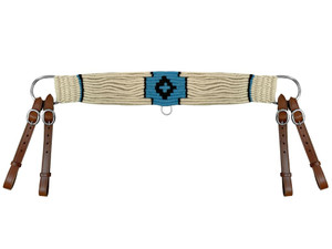 Showman Cream Mohair Wool Multi-Strand Southwest Design Tripping Collar Showman Cream Mohair Wool Multi-Strand Southwest Design Tripping Collar