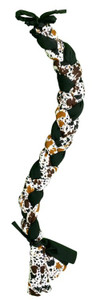 Showman Cow Print Braid-In Lycra Tail Bag Showman Cow Print Braid-In Lycra Tail Bag