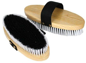 Wooden Oval Brush with Soft Bristles Wooden Oval Brush with Soft Bristles
