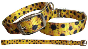 Showman Couture Sunflower Print Nylon Dog Collar Showman Couture Sunflower Print Nylon Dog Collar