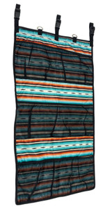 Showman Teal Serape Hanging Organizer Showman Teal Serape Hanging Organizer