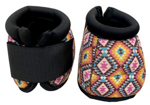Showman Daybreak Aztec Elite Equine Bell Boots Showman Daybreak Aztec Elite Equine Bell Boots