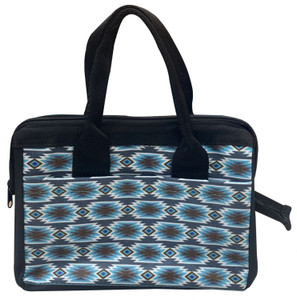 Showman Blue Aztec Print Nylon Tote Bag