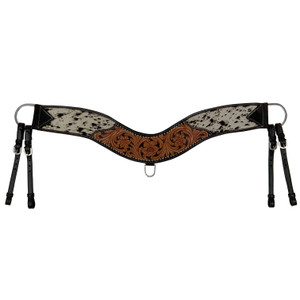 Showman Prairie Patchwork Cowhide Tripping Collar Showman Prairie Patchwork Cowhide Tripping Collar