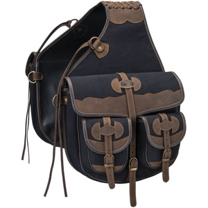 Tough1 Canvas Trail Bag w/ Leather Accents Tough1 Canvas Trail Bag w/ Leather Accents