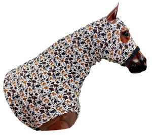 Showman Cow Print Lycra Hood
