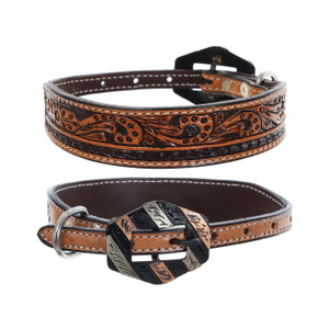 Showman Paisley Leather Dog Collar Showman Paisley Leather Dog Collar