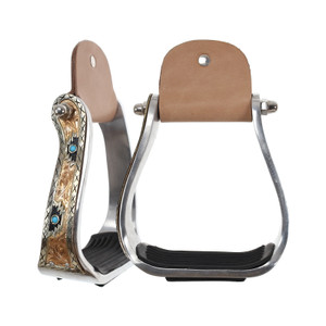 Showman Aztec Bronze Aluminum Stirrups
