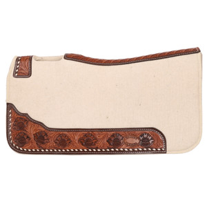 Klassy Cowgirl 28" x 30" Blossom Buckstitch Wool Felt Saddle Pad Klassy Cowgirl 28" x 30" Blossom Buckstitch Wool Felt Saddle Pad