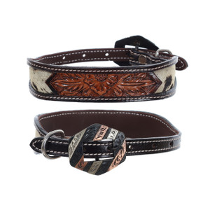 Showman FloraHide Leather Dog Collar Showman FloraHide Leather Dog Collar