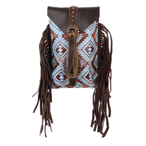 Showman Aztec Echoes Rear Cinch Saddle Bag Showman Aztec Echoes Rear Cinch Saddle Bag