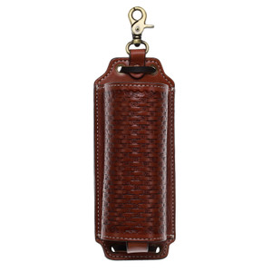 Showman Basketweave Leather Drink Holder Showman Basketweave Leather Drink Holder
