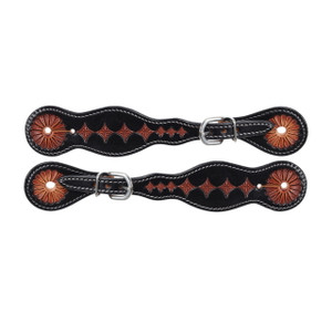 Showman Ladies Argentina Cow Leather Twilight Spur Straps