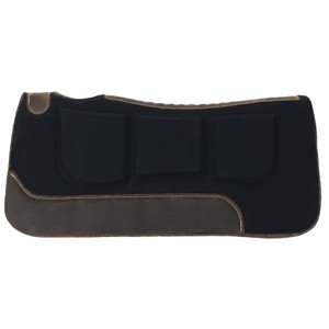 Showman 31" x 32" Contoured Shim Mohair Wool Bottom Saddle Pad Showman 31" x 32" Contoured Shim Mohair Wool Bottom Saddle Pad