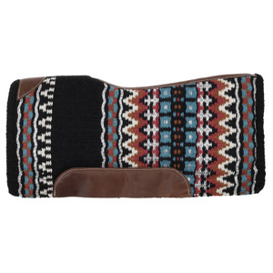 Showman 34" x 36" Rodeo Royale Contoured Wool Top Felt Bottom Saddle Pad Showman 34" x 36" Rodeo Royale Contoured Wool Top Felt Bottom Saddle Pad