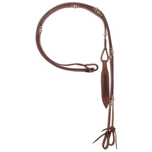Showman 8' Flat Leather Romal Reins Showman 8' Flat Leather Romal Reins