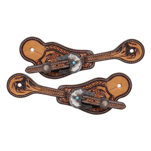 Showman Ladies Trailblazer Twist Spur Straps Showman Ladies Trailblazer Twist Spur Straps