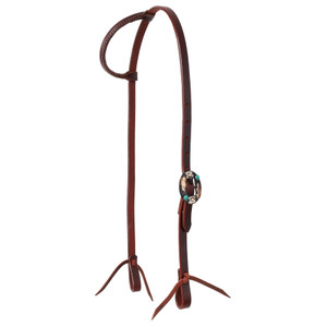 Showman Western Grace Single Ear Leather Headstall