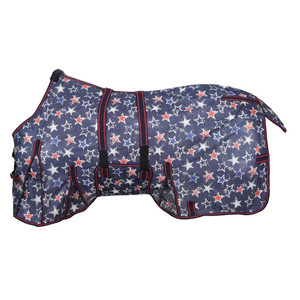 Showman Star-Spangled Mesh Fly Sheet - Large Pony/Small Horse (56" - 62")