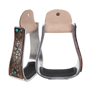Showman Bronze Gambler Aluminum Stirrups
