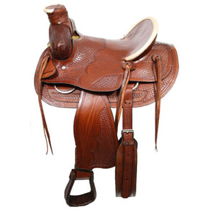 16" Buffalo Saddlery Wade Style Ranch Saddle w/ Square Front 16" Buffalo Saddlery Wade Style Ranch Saddle w/ Square Front