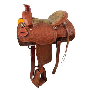 Circle S Roper Saddle w/ Alligator Print Seat - 15, 16 Inch Circle S Roper Saddle w/ Alligator Print Seat - 15, 16 Inch