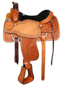15", 16", 17" Circle S Roper w/ Saddle w/ Suede Leather Seat 15", 16", 17" Circle S Roper w/ Saddle w/ Suede Leather Seat
