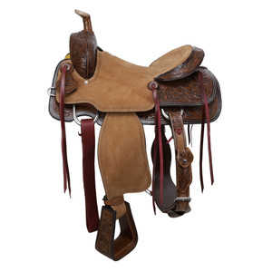 Double T Cattleman Roper Style Saddle - 16 Inch Double T Cattleman Roper Style Saddle - 16 Inch