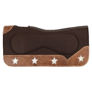 Showman 31" x 32" Cosmic Hide Contoured Felt Saddle Pad Showman 31" x 32" Cosmic Hide Contoured Felt Saddle Pad