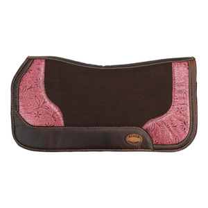 Klassy Cowgirl 28" x 30" Pink Prairie Contoured Felt Saddle Pad