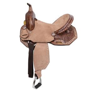 Double T Sedona Spinal Relief Barrel Style Saddle - 14, 15 Inch Double T Sedona Spinal Relief Barrel Style Saddle - 14, 15 Inch