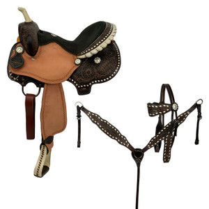 Double T Jackpot Barrel Style Saddle - 15 Inch Double T Jackpot Barrel Style Saddle - 15 Inch