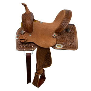 Double T Daisy Drifter Barrel Style Saddle - 12 Inch