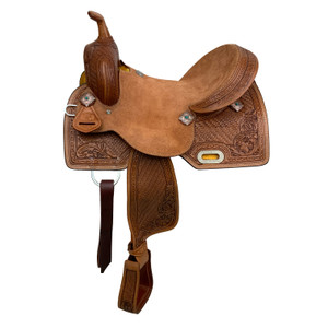 Double T Daisy Drifter Barrel Style Saddle - 16 Inch
