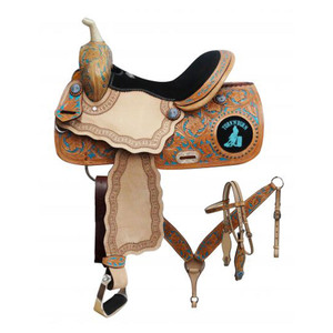 Double T "Turn 'N' Burn" Barrel Saddle Set - 14, 15, 16 Inch Double T "Turn 'N' Burn" Barrel Saddle Set - 14, 15, 16 Inch