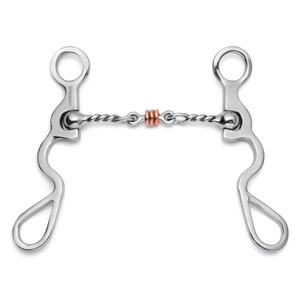 Showman S Shank Bit w/ Jointed Twisted Wire Dogbone Showman S Shank Bit w/ Jointed Twisted Wire Dogbone