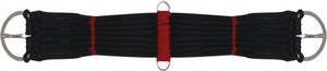 Black & Red Multi Strand Western Rope Girth
