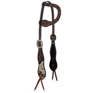 Showman Wildflower Hide Single Ear Headstall