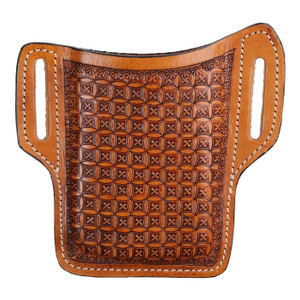 Showman Cross & Waffle Tooled Cell Phone Holder